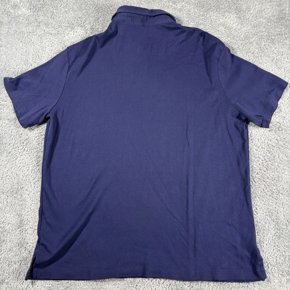 Polo Ralph Lauren Mens‎ XXL Navy Blue Polo Shirt White Pony